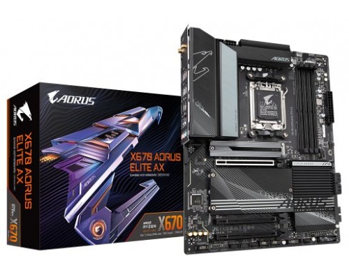 Gigabyte X670 AORUS ELITE AX placa base AMD X670 Socket AM5 ATX (Espera 4 dias)